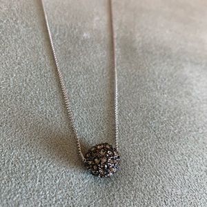 Chloe + Isabel Pave Ball Sliding Pendant Necklace